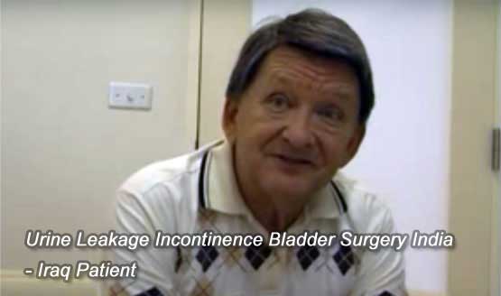 Iraq patient Urine Leakage Incontinence Bladder Surgery India